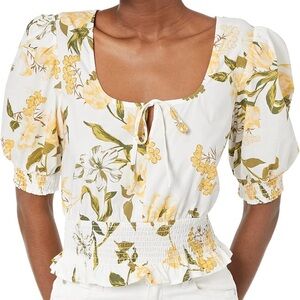 Steve Madden Sweet Memory Top in Ivory, Size M